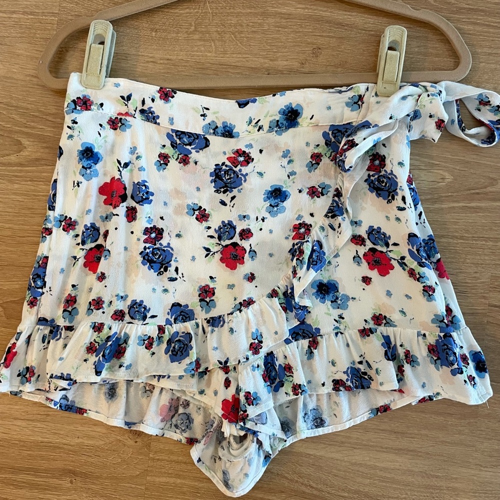 Free People Floral Skort